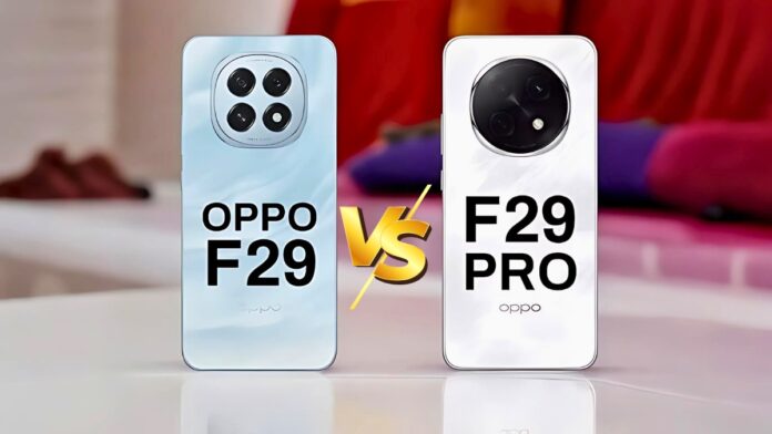 Oppo F29 vs F29 Pro – stylish design, powerful performance, advanced camera, and competitive price comparison for 2025 smartphones