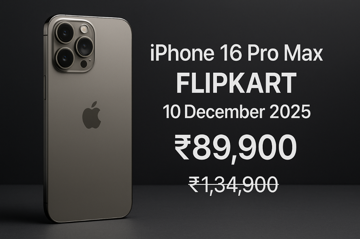 iPhone 16 Pro Max Price on Flipkart Today– Big Discount, Offers & Details