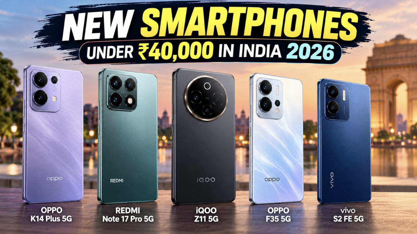 New-Launch Smartphones Under ₹40,000 in India (2026): What the Specs and Prices Actually Tell You