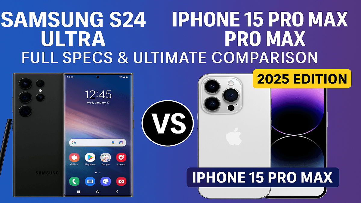 Phone Review 26 Samsung S24 Ultra vs iPhone 15 Pro Max Full Specs