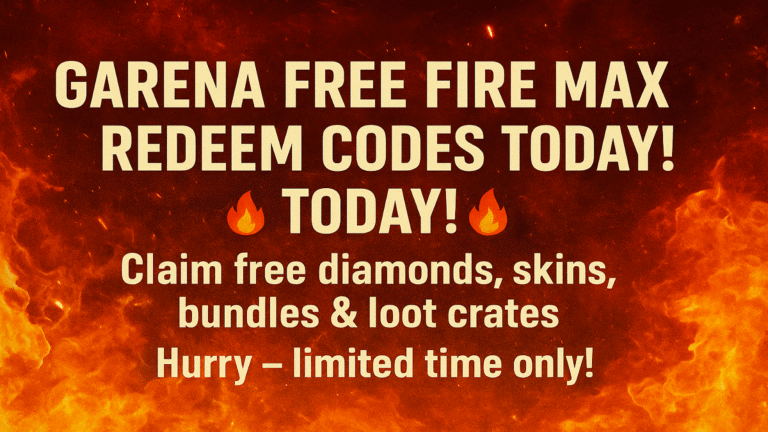 Garena Free Fire MAX Redeem Codes Today (India) – September 7, 2025