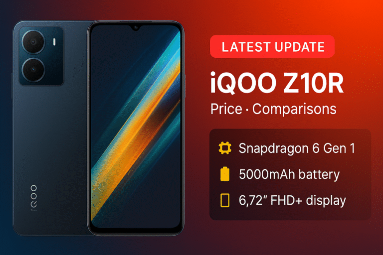 iQOO Z10R — Specs, Price in India, Comparison, Updates, Pros & Cons, Tests & FAQs