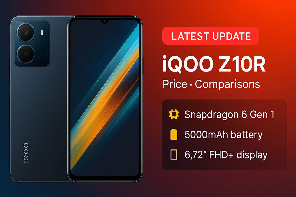 iQOO Z10R — Specs, Price in India, Comparison, Updates, Pros & Cons, Tests & FAQs