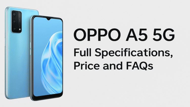 OPPO A5 5G Full Specifications, Price and FAQs