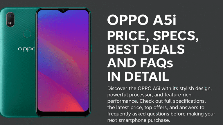 OPPO A5i full specifications, price, offers and FAQs
