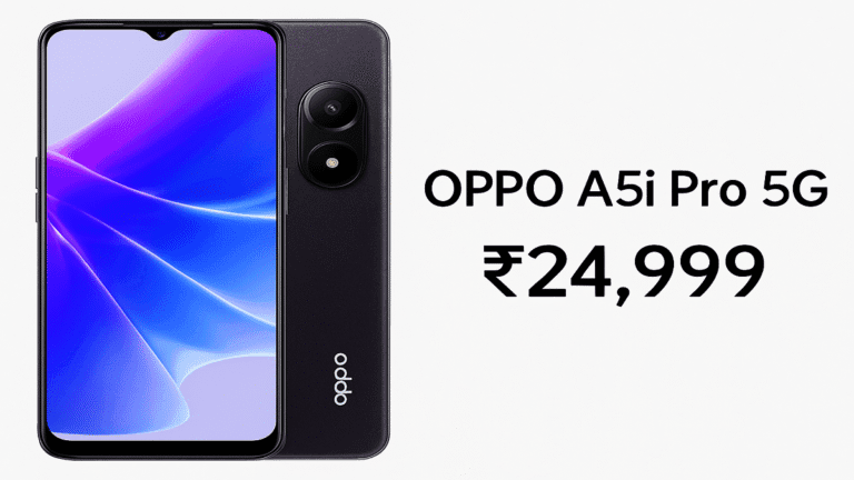 OPPO A5i Pro 5G launched at ₹24,999 with 50MP Camera