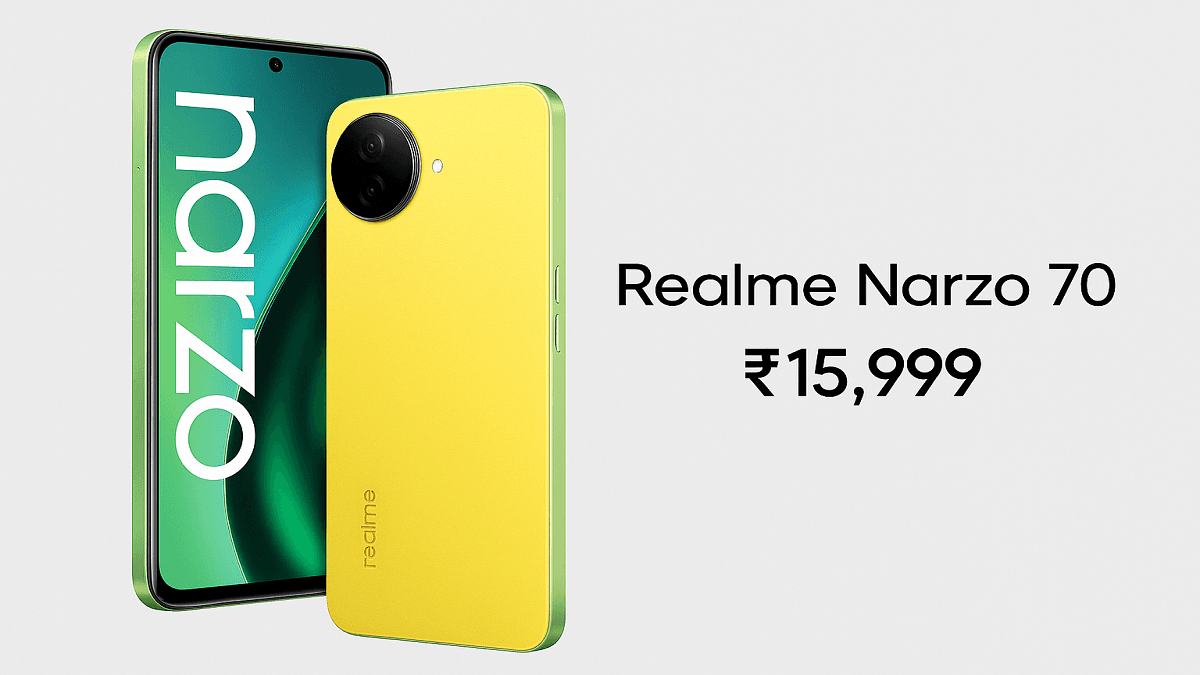 Realme Narzo 70 5G– 120 Hz AMOLED, Dimensity 7050 – ₹15,999