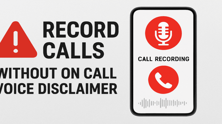 Record Calls without on call Voice Disclaimer with the help of this ODialer app
